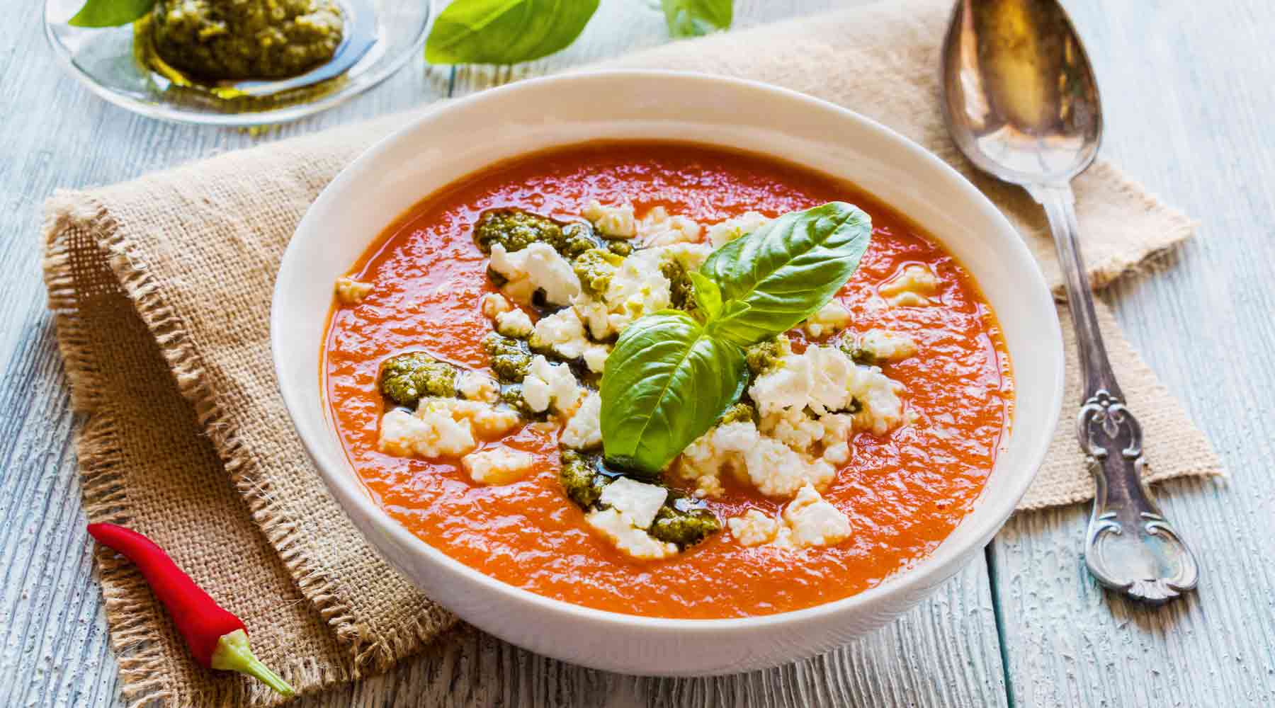 Easy KETO Tomato Feta Soup