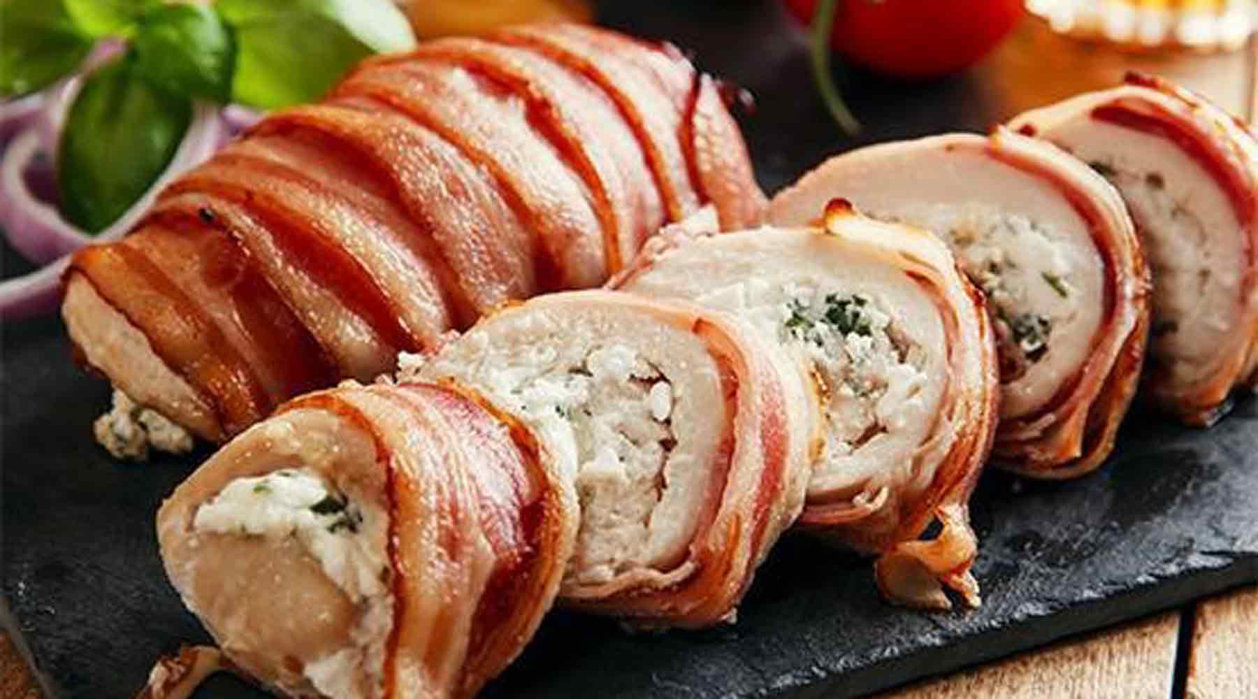 Easy KETO Bacon Wrapped Chicken